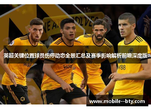 英超关键位置球员伤停动态全景汇总及赛季影响解析前瞻深度版
